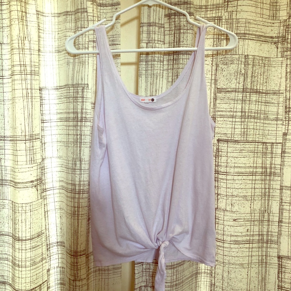 Lavender Sundry Tie Tank